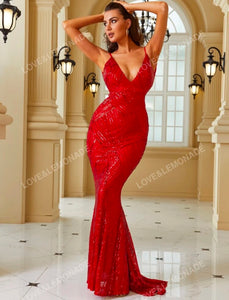 Red Ruby Evening Gown