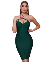 Load image into Gallery viewer, Emerald Princess Midi Dress