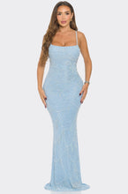 Load image into Gallery viewer, Give ‘em the Blues Evening Gown