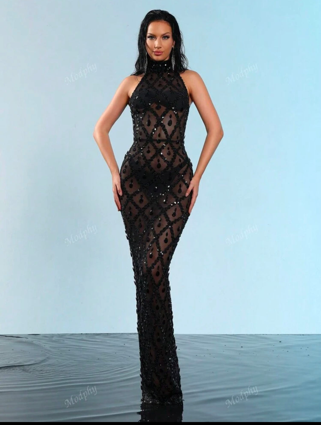 Gemstone Goddess Evening Gown