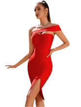 Load image into Gallery viewer, Lady in Red Bandage Midi Dress