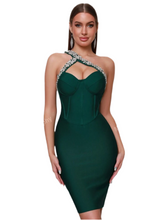 Load image into Gallery viewer, Emerald Princess Midi Dress