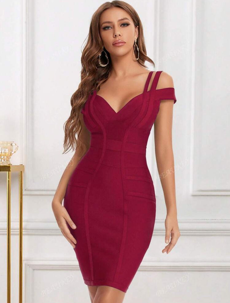 In Luck Bandage Mini Dress