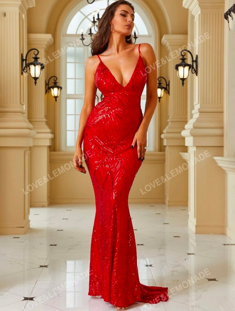 Red Ruby Evening Gown