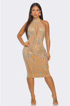 Load image into Gallery viewer, Glitz &amp; Glam Midi Dress