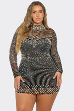 Load image into Gallery viewer, Pretty in Pearls Plus Mini Dress