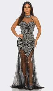 So So Groovy Embellished Gown