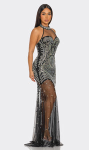 So So Groovy Embellished Gown